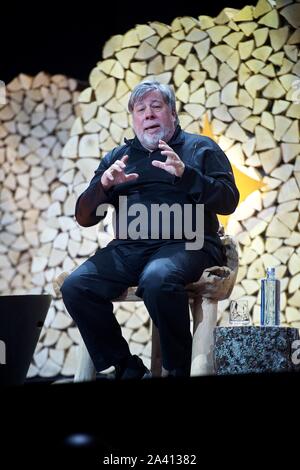 Nordic Business Forum. 2019. A Helsinki, Finlandia, 10 ottobre 2019.Steve Wozniak, inventore americano, ingegnere elettronico, programmatore, filantropo, un Foto Stock