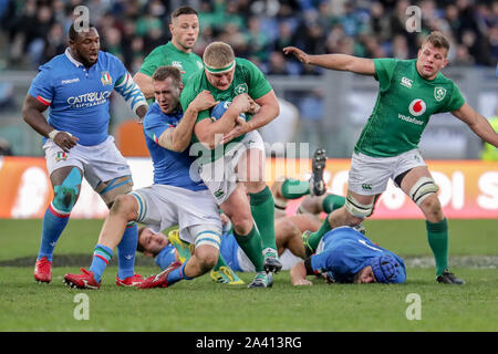 Attacco irlanda durante la Guinness Sei Nazioni 2019 - Italia vs Irlanda , Italia, 24 Feb 2019, Rugby Rugby italiano Team nazionali Foto Stock