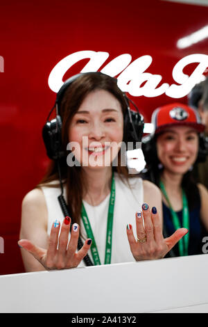 Suzuka, in Giappone. Undicesimo oct, 2019. Motorsports: FIA Formula One World Championship 2019, il Gran Premio del Giappone, Fan | Utilizzo di credito in tutto il mondo: dpa/Alamy Live News Foto Stock