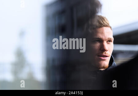 Marcel Halstenberg (Germania). GES / Calcio / conferenza stampa del team nazionale tedesco a Dortmund, 11.10.2019 Calcio: conferenza stampa del team nazionale tedesco, Dortmund, Ottobre 11, 2019 | Utilizzo di tutto il mondo Foto Stock