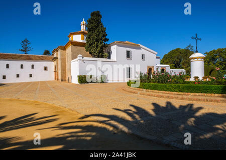 Il convento francescano di Santa Maria de la Rábida, Palos de la Frontera. La provincia di Huelva. Southern Andalusia, Spagna. Europa Foto Stock