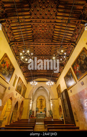 Il convento francescano di Santa Maria de la Rábida, Conventuali tempio gotico di stile mudéjar. Palos de la Frontera. La provincia di Huelva. Southern Andalusia Foto Stock