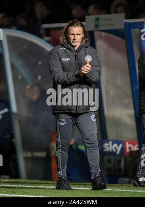 High Wycombe, Regno Unito. 08 ott 2019. GARETH AINSWORTH manager di Wycombe Wanderers, secondo come riferito essendo collegate con Sunderland & Millwall football club. Credito: prime immagini multimediali/Alamy Live News Foto Stock