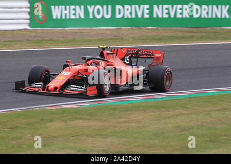 Il circuito di Suzuka, Suzuka City, Giappone. Undicesimo oct, 2019. Formula Uno giapponese Grand Prix, giorno di pratica; la Scuderia Ferrari, Charles Leclerc - Editoriale usare carte di credito: Azione Plus sport/Alamy Live News Foto Stock