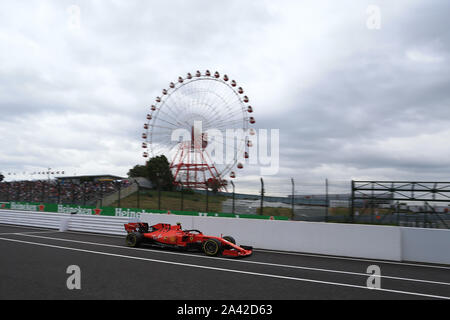 Il circuito di Suzuka, Suzuka City, Giappone. Undicesimo oct, 2019. Formula Uno giapponese Grand Prix, giorno di pratica; la Scuderia Ferrari, Charles Leclerc - Editoriale usare carte di credito: Azione Plus sport/Alamy Live News Foto Stock