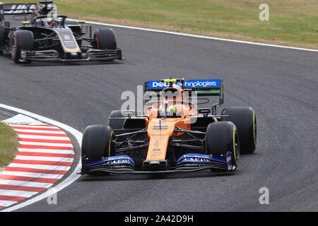 Il circuito di Suzuka, Suzuka City, Giappone. Undicesimo oct, 2019. Formula Uno giapponese Grand Prix, giorno di pratica; McLaren, Lando Norris - Editoriale usare carte di credito: Azione Plus sport/Alamy Live News Foto Stock