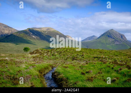 Sligachan Isola di Skye Highlands Ross and Cromarty Scozia Scotland Foto Stock