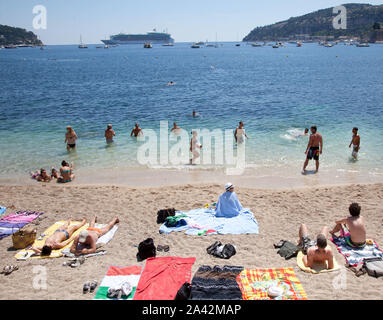 Resort di lusso di Villefranche sur Mer. Costa Azzurra, Cote d Azur, Francia. Foto Jeppe Gustafsson Foto Stock