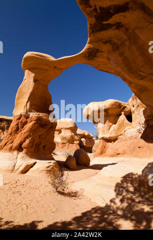 Le formazioni rocciose, Giardino del Diavolo, Grand Staircase-Escalante monumento nazionale, Utah Foto Stock