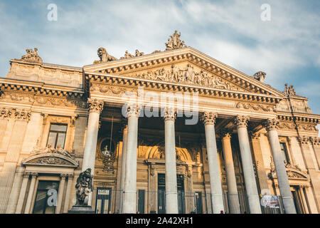 Bruxelles Borsa, Belgio Foto Stock