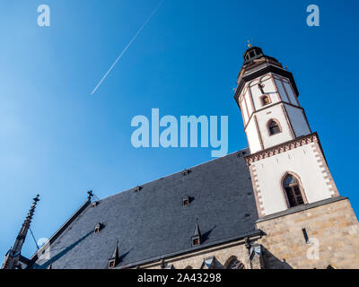 Thomaskirche di Lipsia Foto Stock