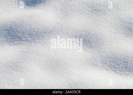 Un background di neve close up Foto Stock