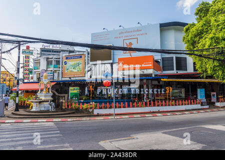 Una tipica vista in Phuket citta vecchia Foto Stock