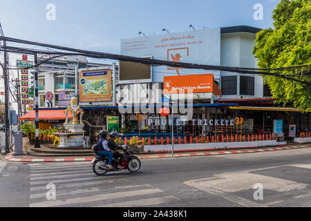 Una tipica vista in Phuket citta vecchia Foto Stock