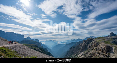 Vista panoramica sulle Dolomiti, Italia Foto Stock