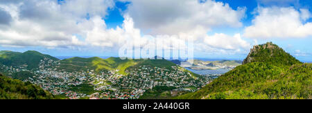 Vista panoramica dell'isola di Sint Maarten. Foto Stock