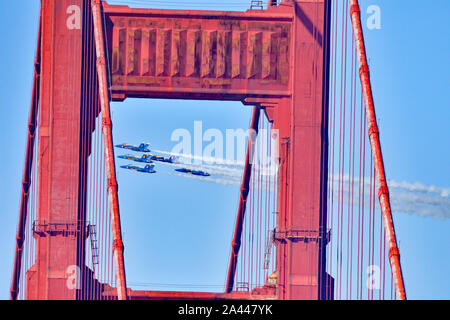 Il Blue Angel Air Show a San Francisco, Stati Uniti d'America Foto Stock