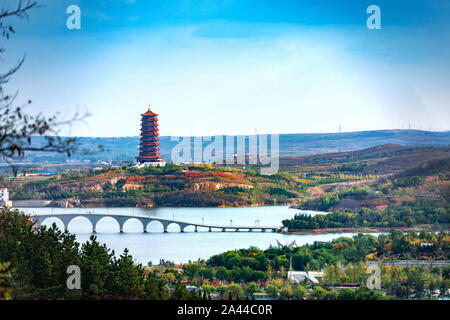 Shandong, Shandong, Cina. Xii oct, 2019. Shandong, CINA-scena cittadina di Yantai città, provincia di Shandong. Credito: SIPA Asia/ZUMA filo/Alamy Live News Foto Stock