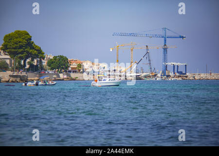 Porticello di porto in Sicilia 2 Foto Stock