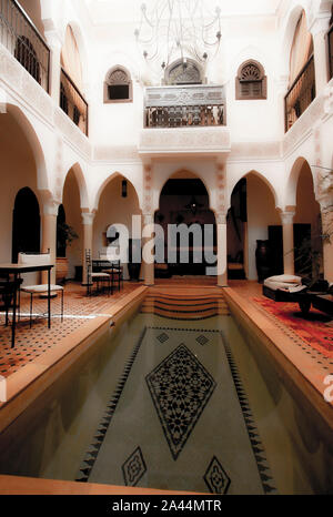 Riad. Marrakech. Il Marocco Foto Stock