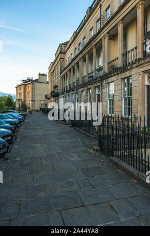 Vyvyan Terrazza in Clifton Village al tramonto, Bristol Avon Regno Unito Foto Stock