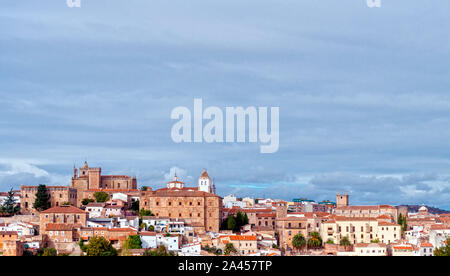 Vista panorámica de la ciudad de Cáceres. Extremadura. España. Foto Stock