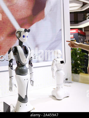 2019 Forum Mondiale su robot si apre a Pechino Yichung International Exhibition Centre di Pechino, Cina, 20 agosto 2019. Foto Stock