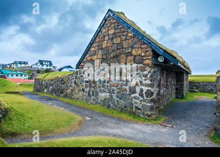 Fortezza di Skansin in Tórshavn, Streymoy, Isole Faerøer, Danimarca, Europa Foto Stock