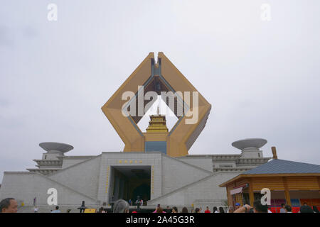 Il cinese antico famoso tempio buddista di Tempio Famen, situato nella città di Famen di Fufeng County. Foto Stock