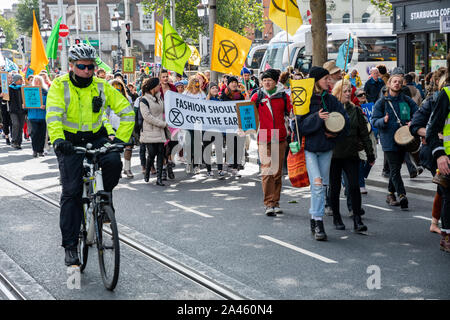 Estinzione settimana di ribellione di protesta. Dublino, Irlanda. Foto Stock