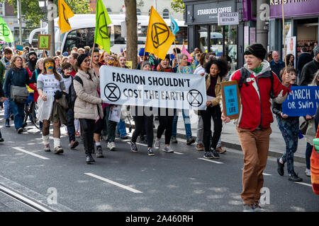 Estinzione settimana di ribellione di protesta. Dublino, Irlanda. Foto Stock