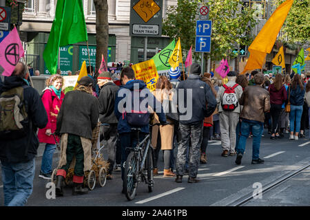 Estinzione settimana di ribellione di protesta. Dublino, Irlanda. Foto Stock