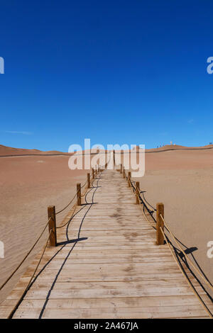 Vista del paesaggio di antiche Yangguan passare sulla via della seta in Cina di Gansu Foto Stock