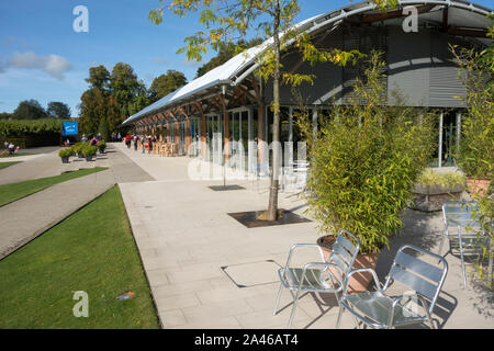 Il Pavillion Cucina e ristorante / bar in giardino a Alnwick Northumberland REGNO UNITO Foto Stock