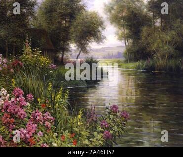 Fleur au bord de la Riviere. Foto Stock