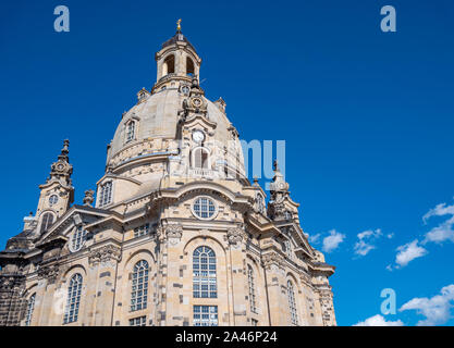 Edificio della Frauenkirche di Dresda Foto Stock