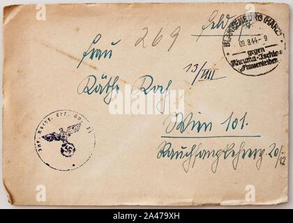 Feldpost von Hans 1944-08-08 1. Foto Stock