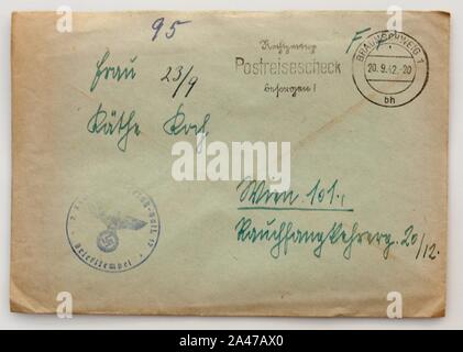 Feldpost von Hans 1942-09-19 1. Foto Stock