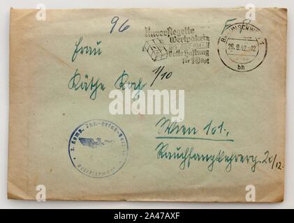 Feldpost von Hans 1942-09-27 1. Foto Stock