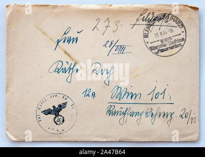 Feldpost von Hans 1944-08-23 1. Foto Stock