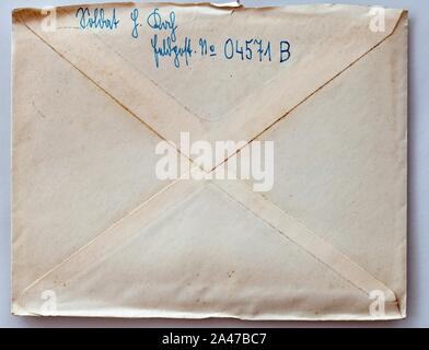 Feldpost von Hans 1941-05-22 2. Foto Stock