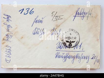 Feldpost von Hans 1943-02-23 1. Foto Stock