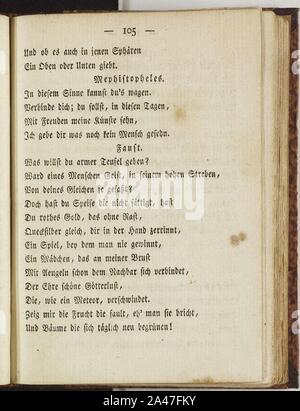 Faust I (Goethe) 105. Foto Stock