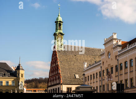 Il Gewandhaus da Zwickau in Germania Est Foto Stock