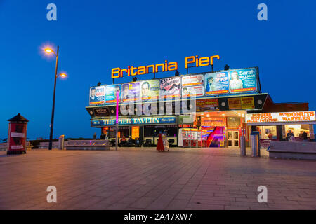 Britannia Pier a Great Yarmouth, Norfolk, Regno Unito Foto Stock