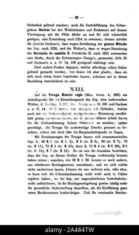 Ficker Entstehung Sachsenspiegel 090. Foto Stock