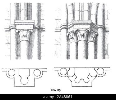 Figura 25 - Sistema di vaulting di Laon. Foto Stock