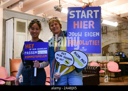 Amsterdam, Paesi Bassi. Xii oct, 2019. AMSTERDAM, 12-10-2019, Amsterdam, Klimaatfestival Siamo domani Credito: Pro scatti/Alamy Live News Foto Stock