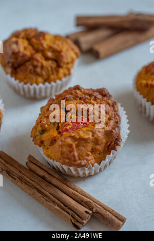 Muffin di zucca Foto Stock
