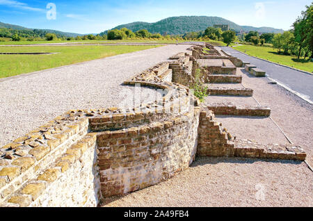 I resti di epoca romana a Alba la romaine. Foto Stock